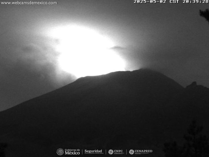Popocatépetl se mantiene en calma con 17 exhalaciones en 24 horas
