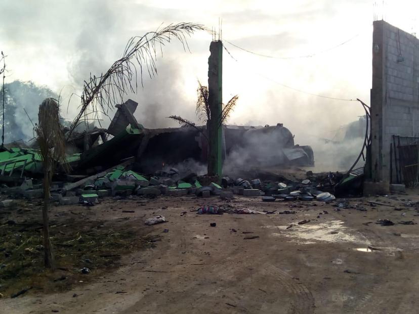 VIDEO Explota pipa con huachigas en Tepeaca; BUAP suspende clases