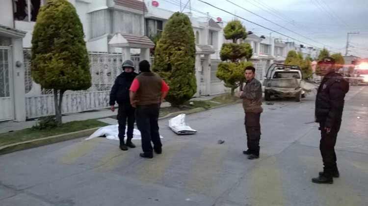 Explota bomba en Texmelucan; hay un policía auxiliar muerto