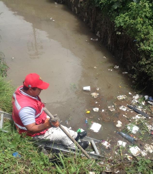 Cuautlancingo realiza desazolve para evitar inundaciones