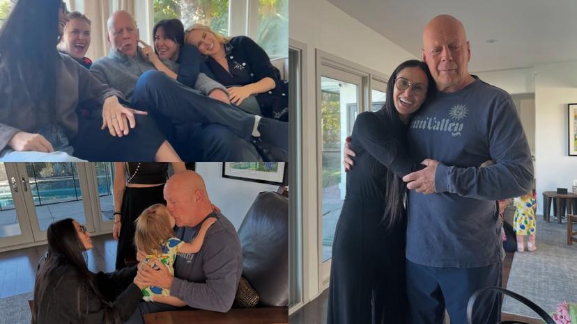 Pese a tener demencia, Bruce Willis celebró sus 70 años con familiares 