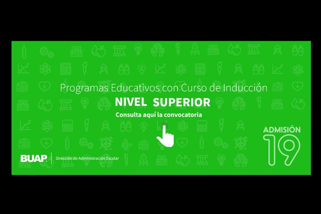 BUAP publica convocatorias de admisión para 30 licenciaturas