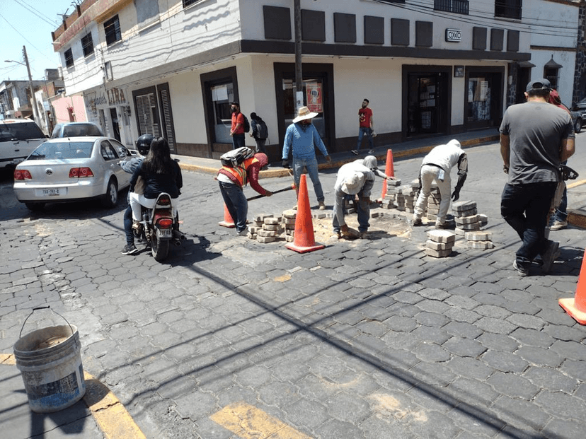 En Atlixco se reparán calles por hundimientos y desniveles