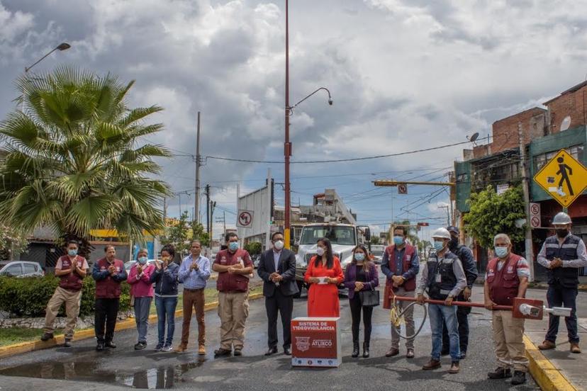 Ayala instaló cámaras para mejorar la seguridad de Atlixco