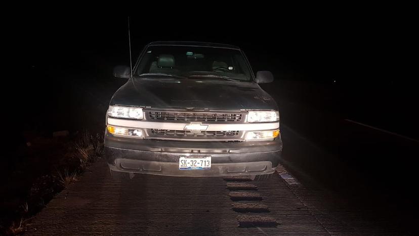Aseguran camioneta usada para asaltar en la Puebla-Orizaba