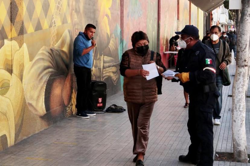 Aplican cerco sanitario en Tehuacán para frenar contagios de Covid