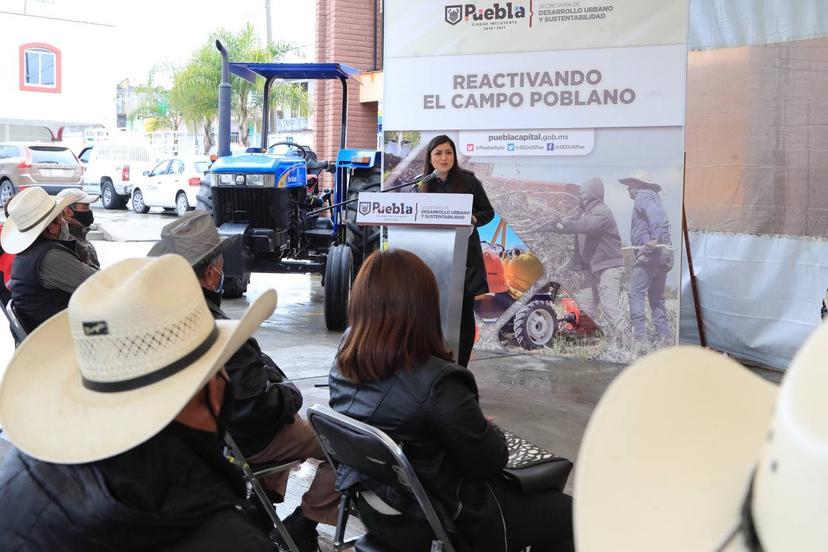 Ayuntamiento de Puebla inician segunda etapa de equipamiento para el campo