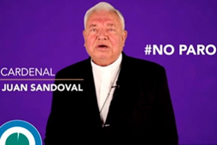 Cardenal asegura que es peor el aborto que la violencia contra mujeres