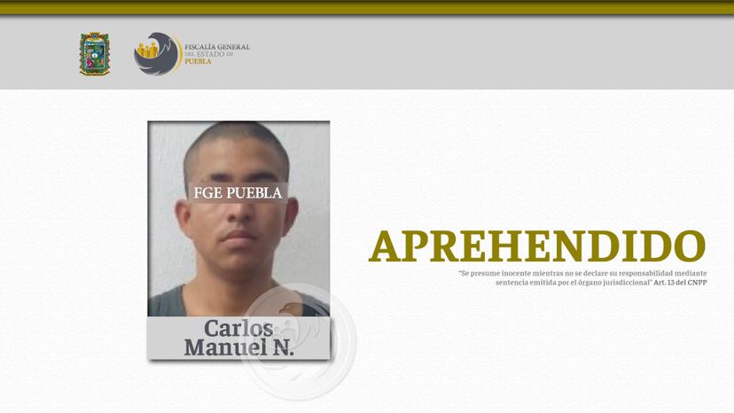 Cae Carlos por incumplir medida cautelar por delitos de narcomenudeo en Puebla