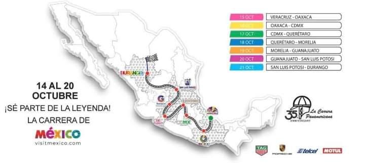 Pagaría Tehuacán 130 mil pesos para el paso de Carrera Panamericana
