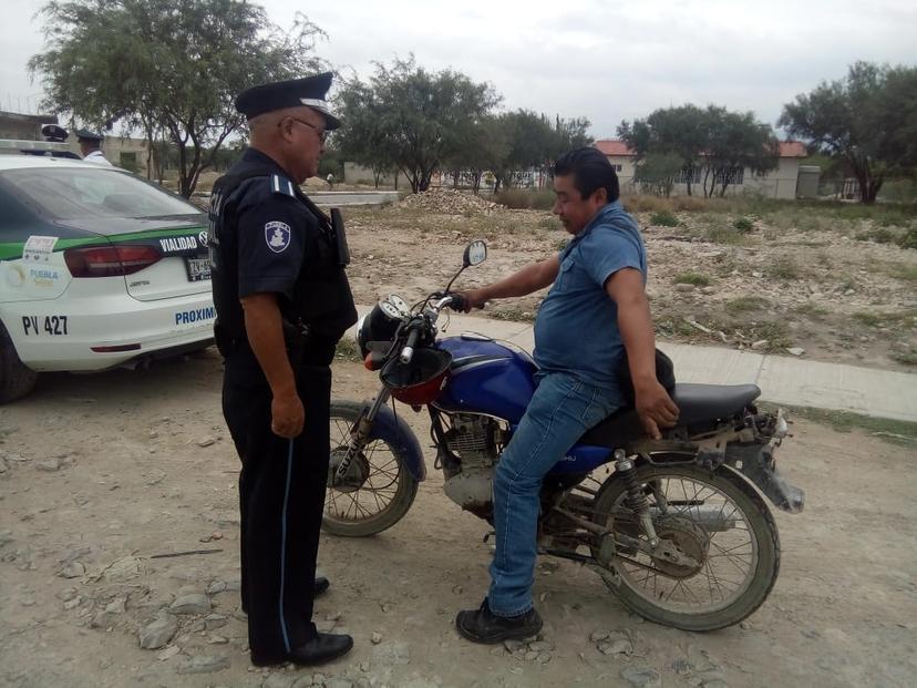 7 de cada 10 motociclistas en Tehuacán no usan casco