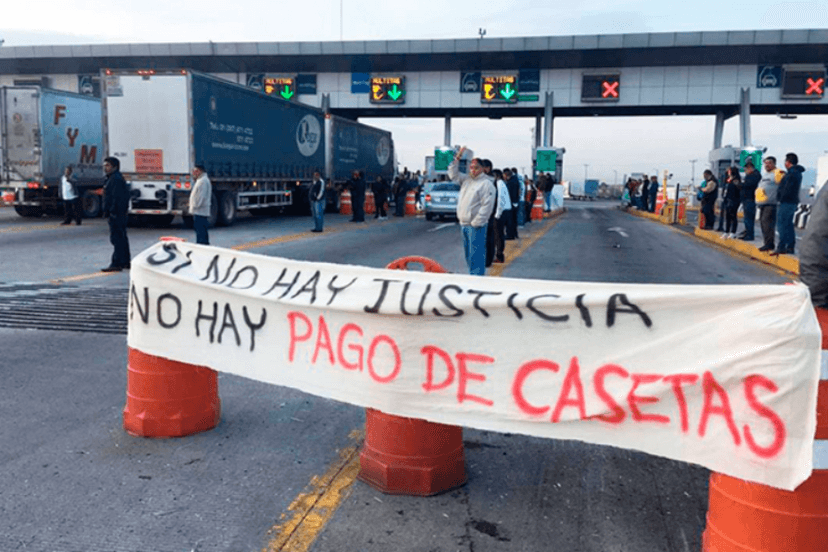 Hasta 7 años de cárcel a quienes realicen bloqueos en casetas y carreteras 