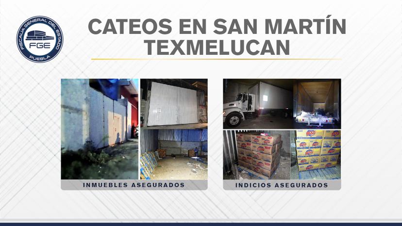 En cateo FGE recuperó camión con 900 bolsas de detergente en Texmelucan