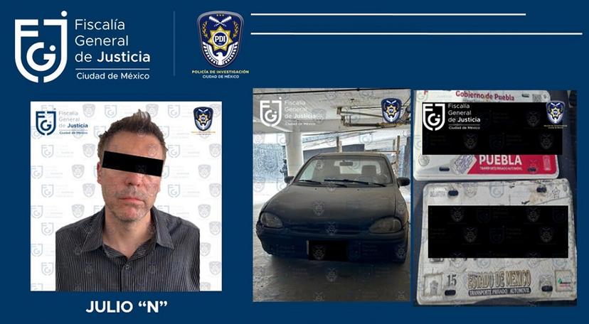 Tras cateo, hallan en la CDMX auto robado en Puebla