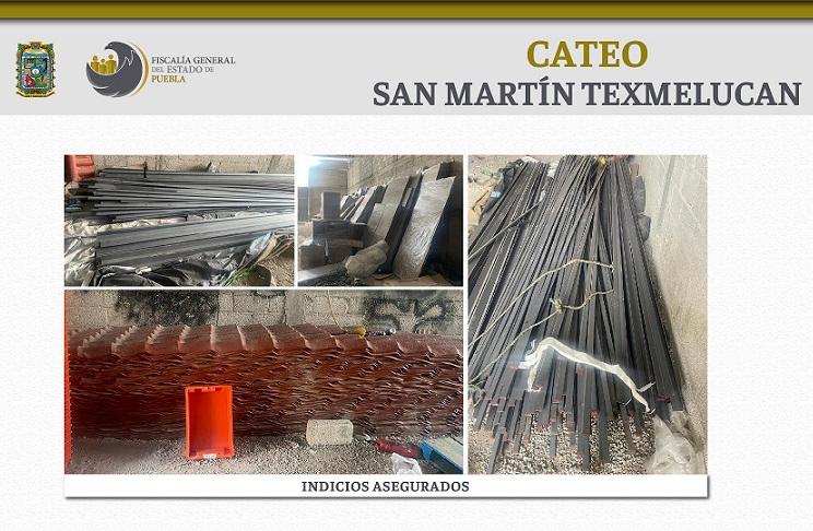 Hallan material para construcción robado, tras cateo en Texmelucan