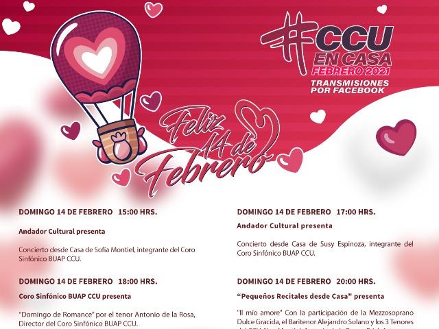 CCU BUAP ofrecerá Conciertos para enamorados en línea