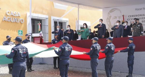 Conmemora Barbosa Huerta ceremonia del Natalicio de Benito Juárez