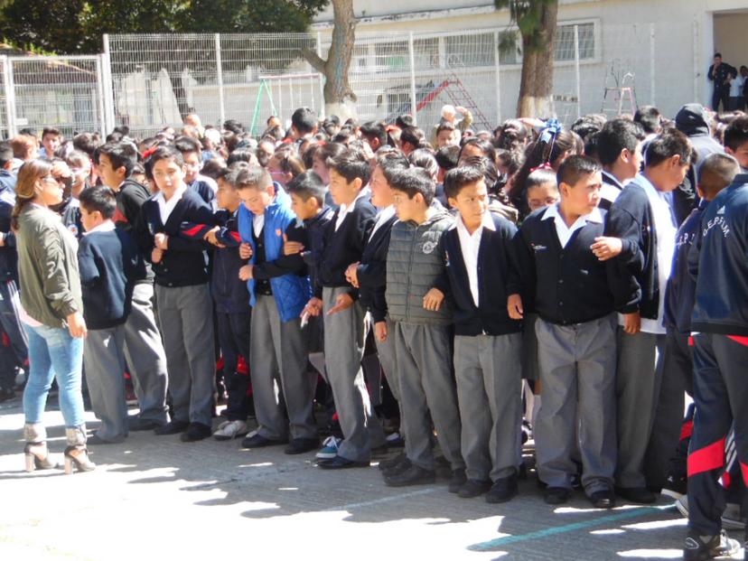 Simulacros en instituciones educativas de Chalchicomula