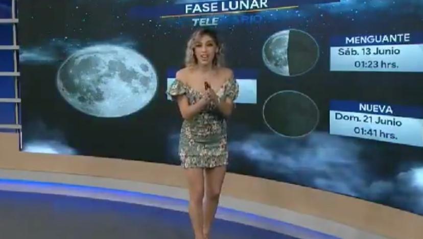 VIDEO Tremenda caída de la Chica del Clima en televisión
