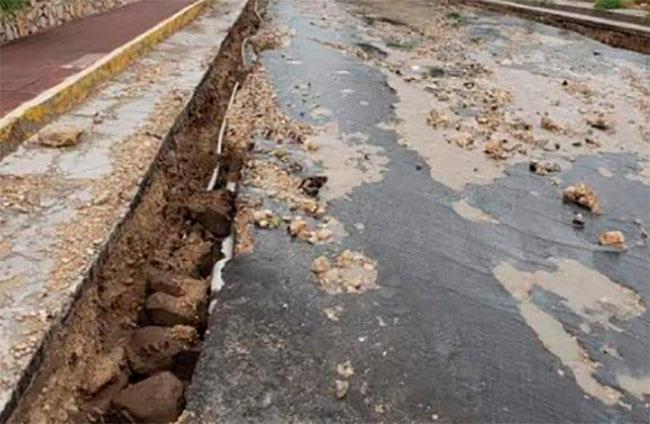 Lluvia deja severos daños en San Gabriel Chilac