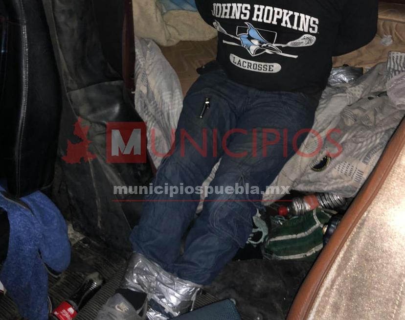 Secuestran a chofer y lo abandonan en Tepeaca