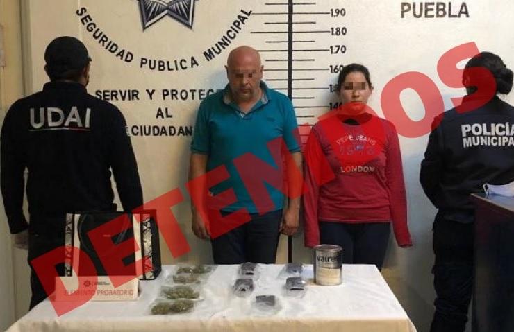 Caen supuestos narcomenudistas con bolsas de mariguana en Cholula