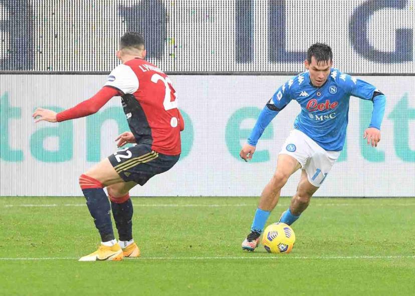 VIDEO Chucky Lozano anota en goleada del Nápoles al Cagliari