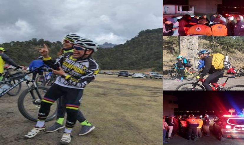 Buscan a 8 ciclistas extraviados camino a las cascadas de Huehuetlán el Grande