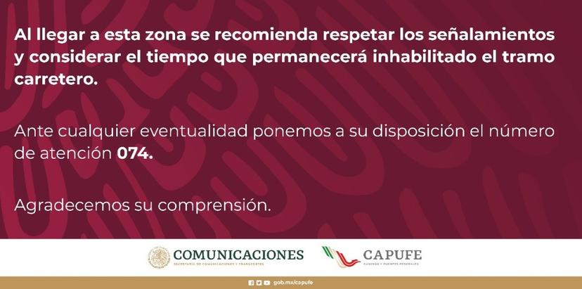 Hoy, a partir de las 9 de la mañana inicia cierre en la México-Puebla