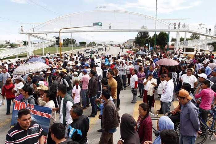 Segunda jornada de protestas en San Andrés Cholula