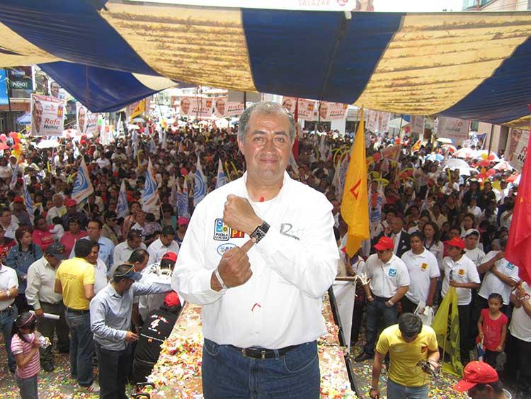 Con eventos masivos cierran campañas candidatos en Texmelucan