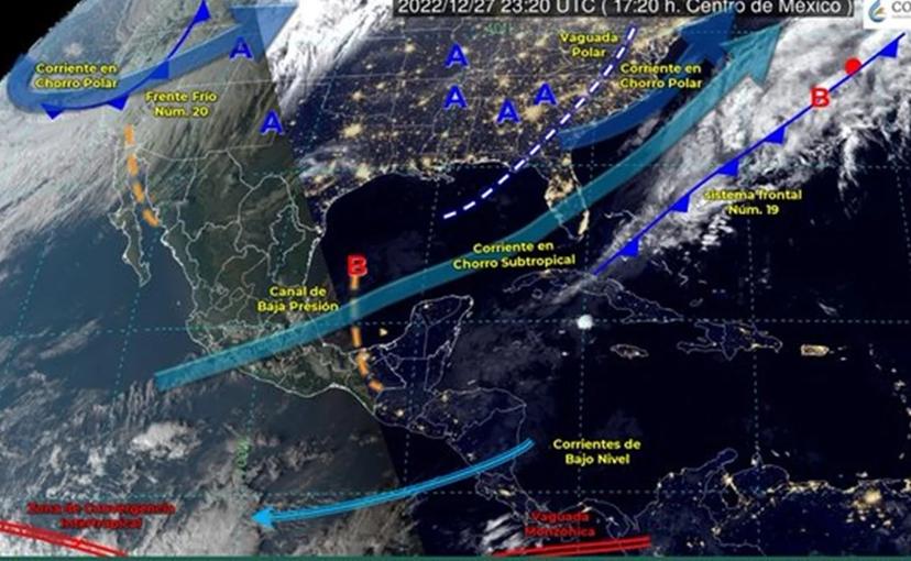 Emite Conagua alerta especial por frente frío 20