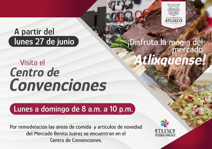 Comerciantes del Benito Juárez estarán en el Centro de Convenciones