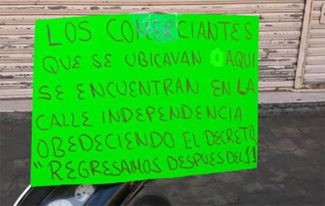 Comerciantes informales de Izúcar se reubican ante decreto del estado  