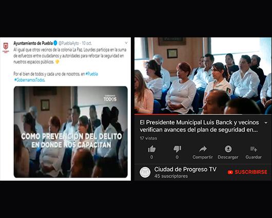 Presume Claudia Rivera acciones de Banck en su primer informe