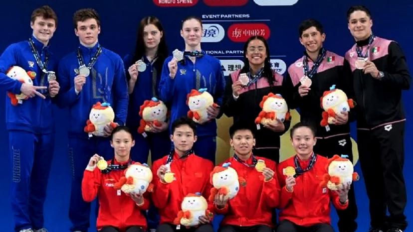 En Copa Mundial de Clavados, equipo mixto de México gana bronce 