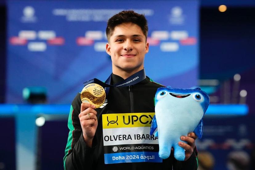 Sonó el himno de México en Mundial de Deportes Acuáticos