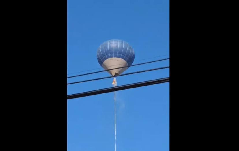 Detienen a conductor de globo aerostático que se incendió en Teotihuacan