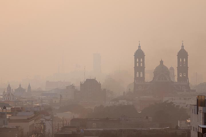 Recomendaciones por mala calidad del aire en Puebla