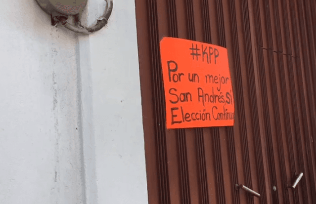División entre la ciudadanía sanandreseña por la reelección