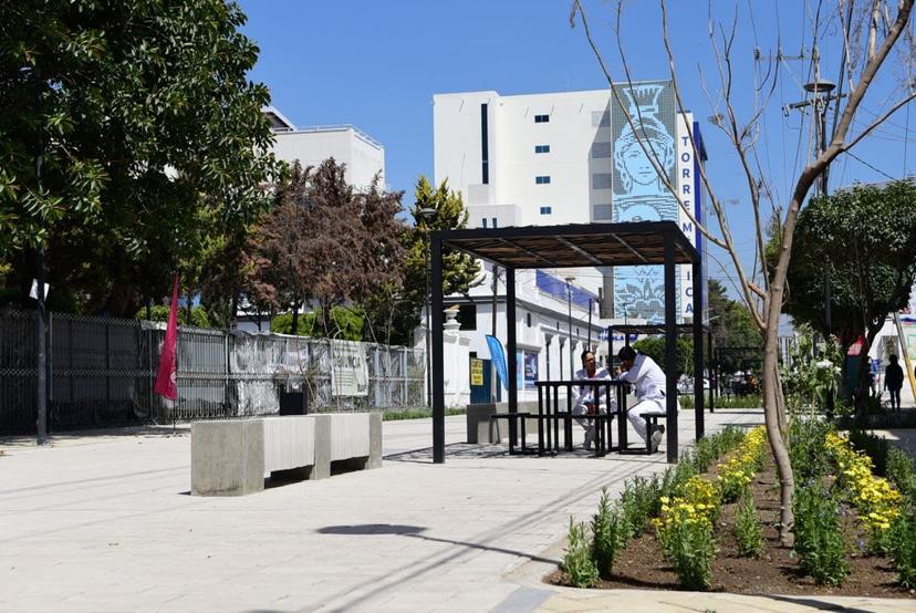 Ayuntamiento de Puebla inaugura el corredor peatonal Plaza de la Salud 