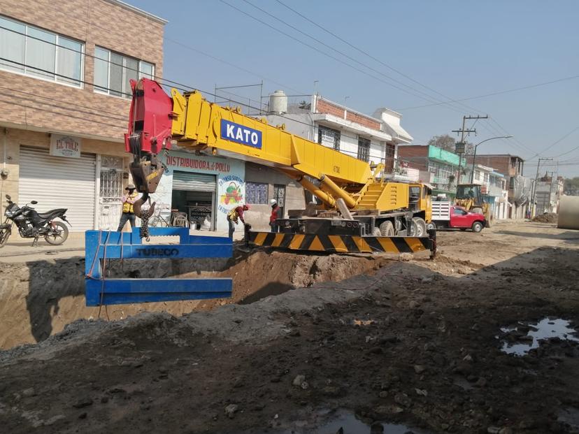 Conoce los cortes de circulación por obra del colector pluvial en Texmelucan