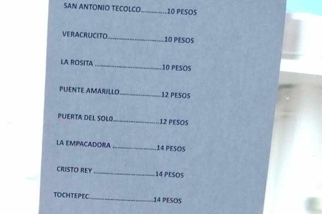 Incrementan el pasaje en la ruta 7 de Tecamachalco-Tochtepec