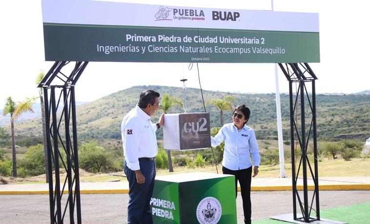 Céspedes y Cedillo arrancan obra de Ciudad Universitaria 2 de la BUAP