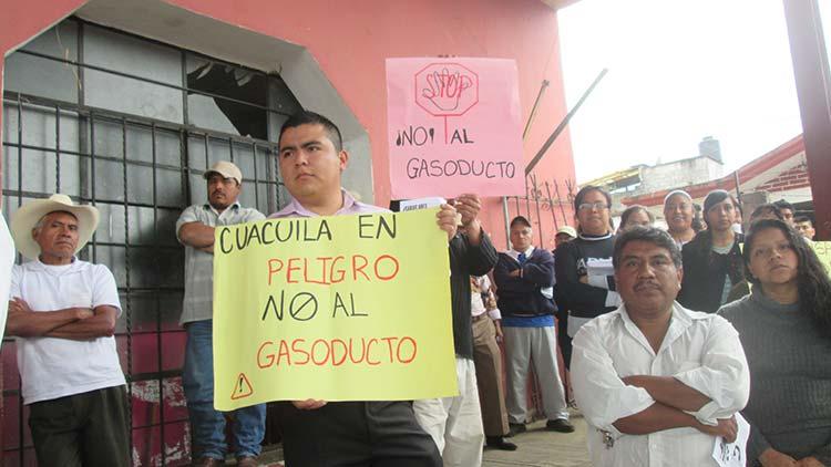 Se unen organizaciones ambientalistas contra Gasomex en Cuacuila