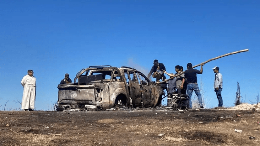 Encuentran 10 cuerpos calcinados en Heliodoro Castillo