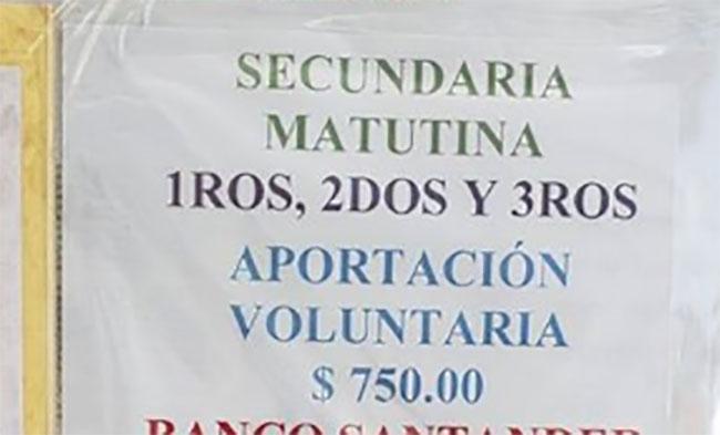 Denuncian abusos en cobro de cuotas en Centro Escolar de Izúcar  