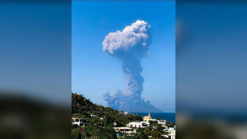 Alerta en Italia ante violentas explosiones del volcán Estrómboli