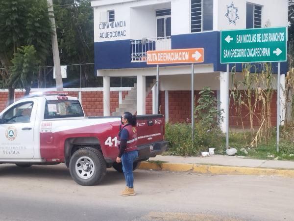 Autoridades supervisan rutas de evacuación ante creciente actividad del Popo