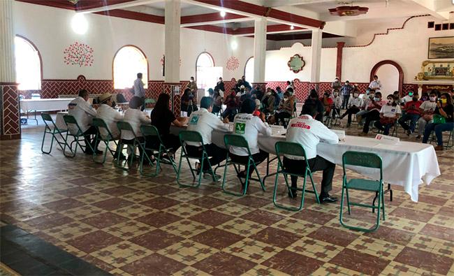 Llegan todos candidatos a mini debate de propuestas en Atlixco